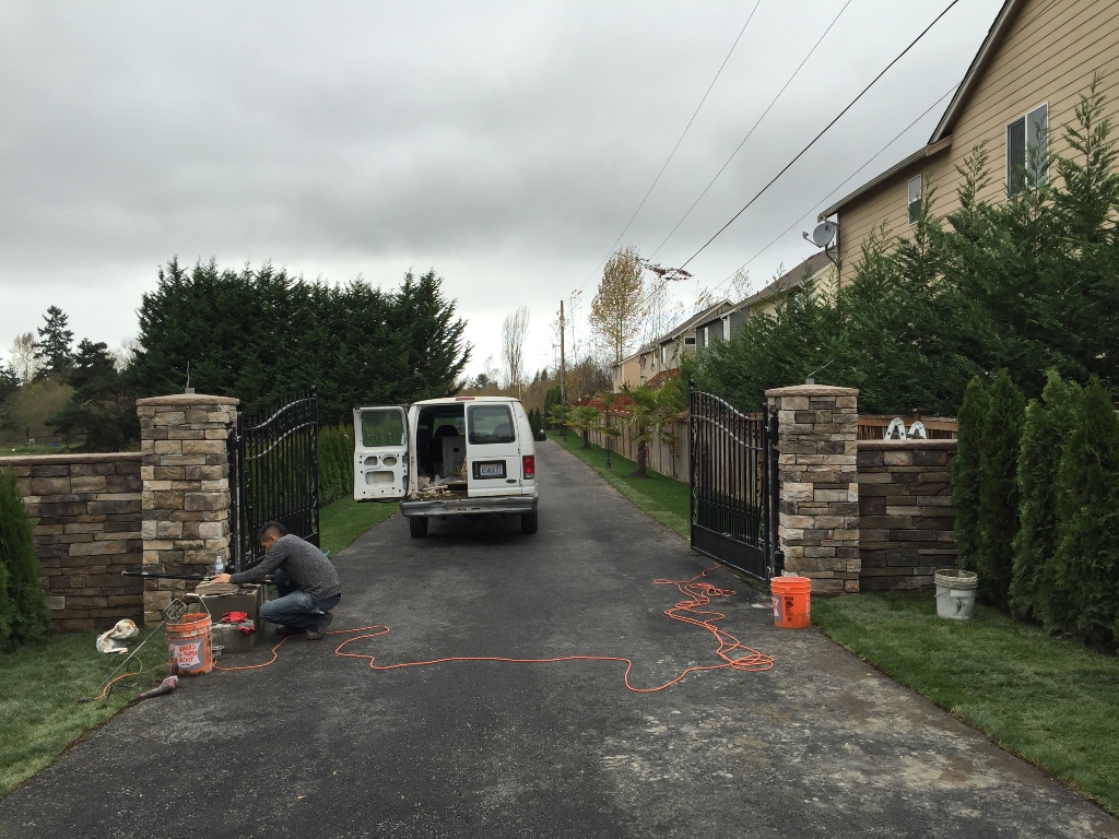 A.D. Security Gates & Access LLC gate installation project 24 in Renton and the Seattle area