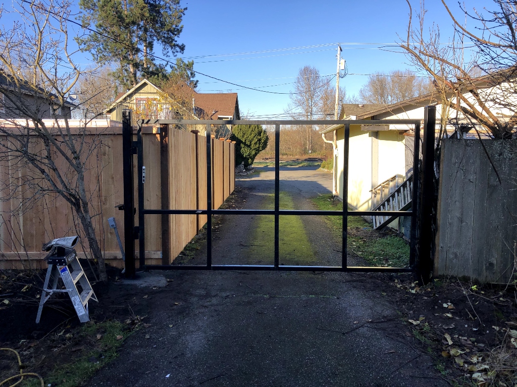 A.D. Security Gates & Access LLC gate installation project 59 in Renton and the Seattle area