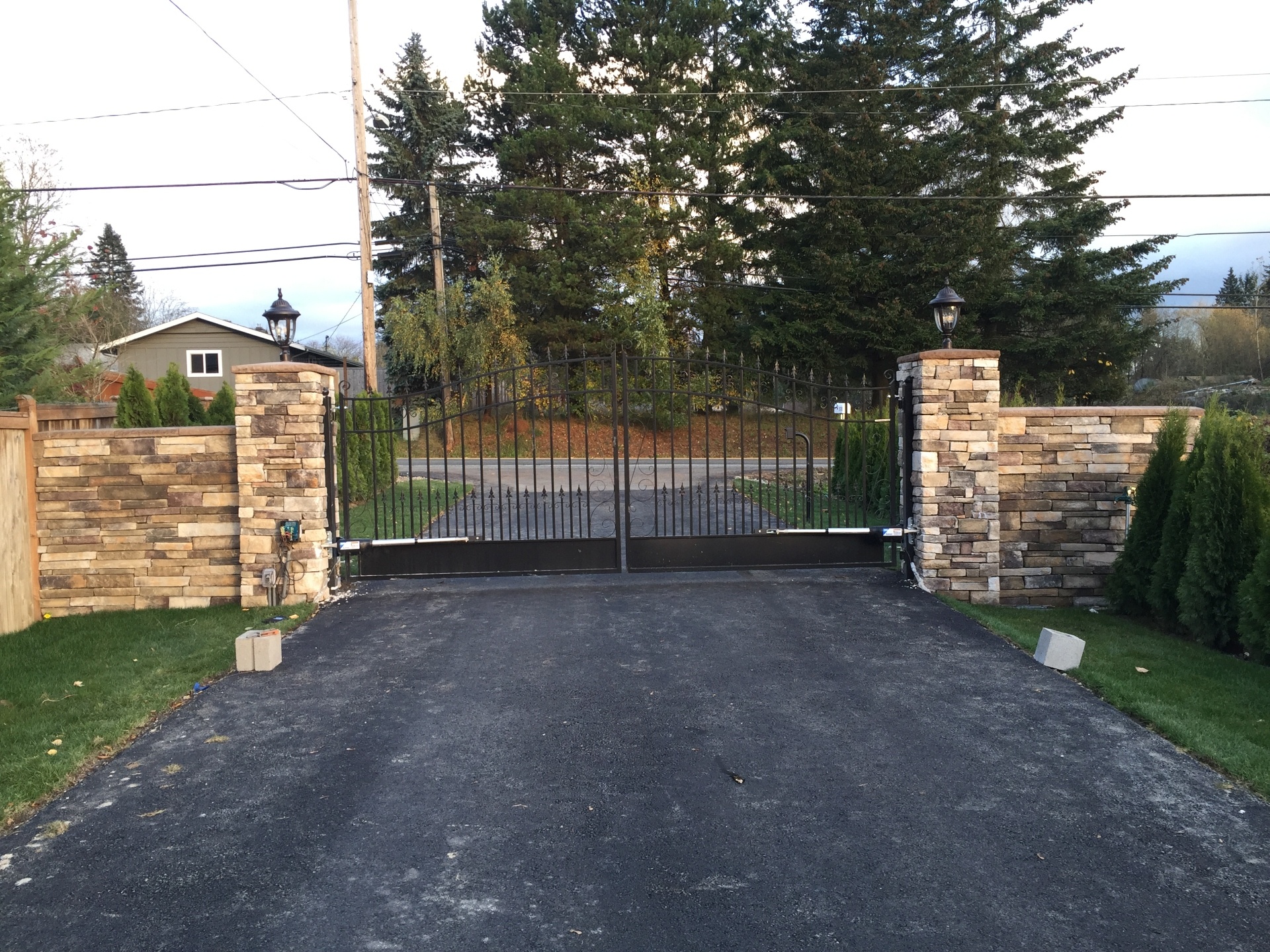 Automatic security gate installed by A.D. Security Gate in Renton, WA